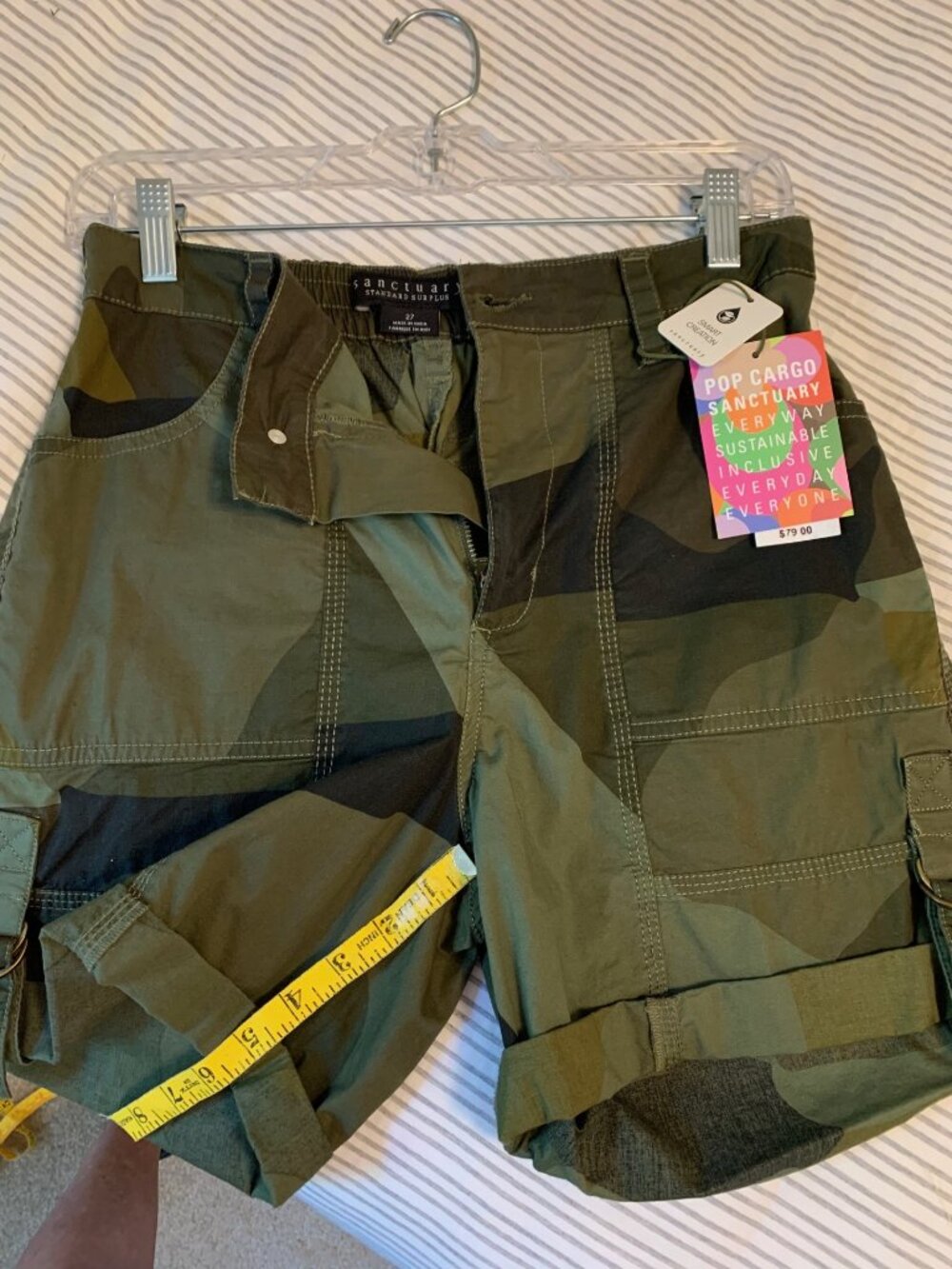 Sanctuary Cargo Short Camo Print size 27 NWT